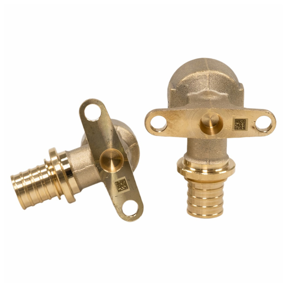 Угольник REHAU настенный с длинным патрубком, внутр. резьба 20-Rp 1/2 MX