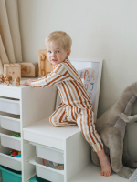 Комбинезон Mjölk Sleep and Play Полоска, на манжетах