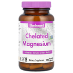 Bluebonnet Nutrition, хелатный магний, 120 вегетарианских капсул (100 мг в 1 капсуле)