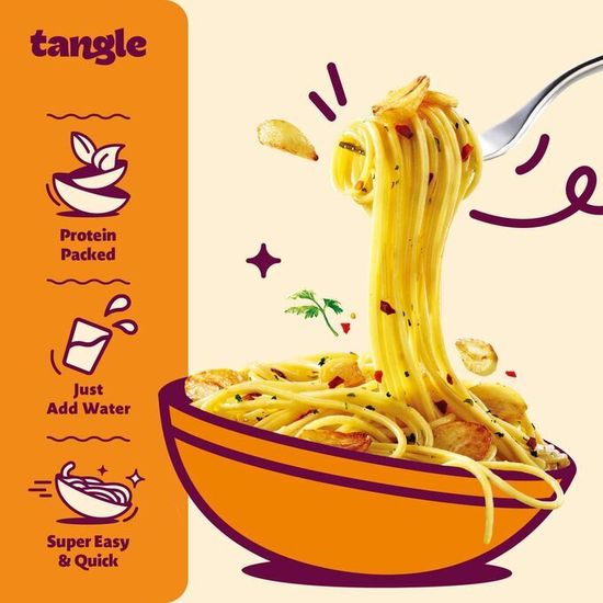 Паста Samyang TANGLE с чесночно-масляным соусом 100г (Корея)