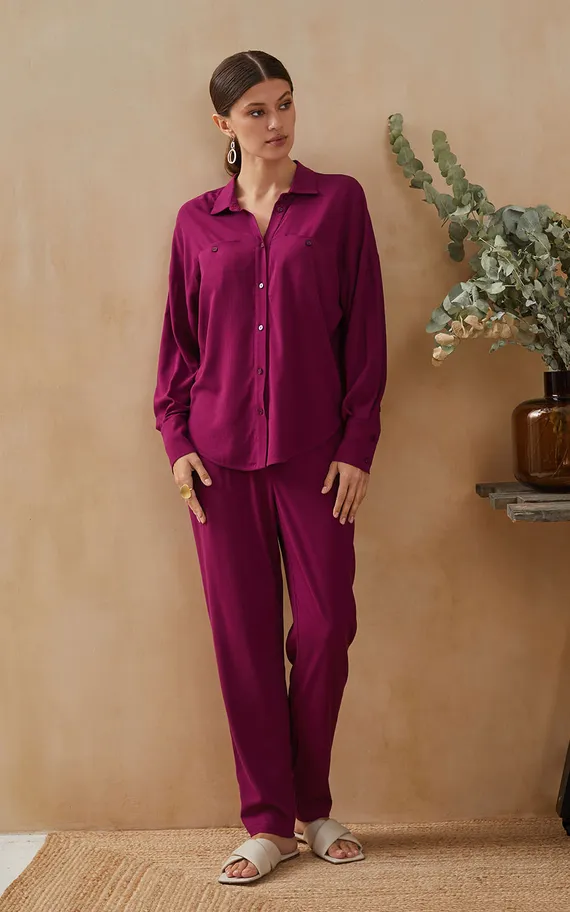 Брюки 61747-2 Пурпурный