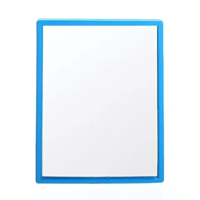 Зеркало настольное в пластиковой оправе «Классика» прямоугольник, подвесное 9,5*7см (Стикер на минивложение)