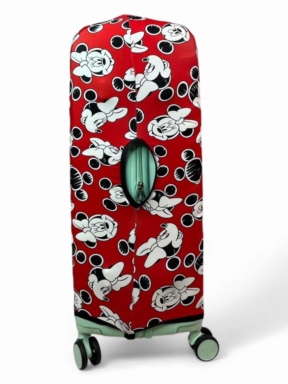 Чехол на чемодан 28", цвет красный/разноцветный, Микки