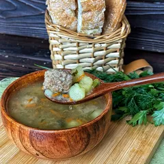 Суп с говяжьими фрикадельками / 1 л