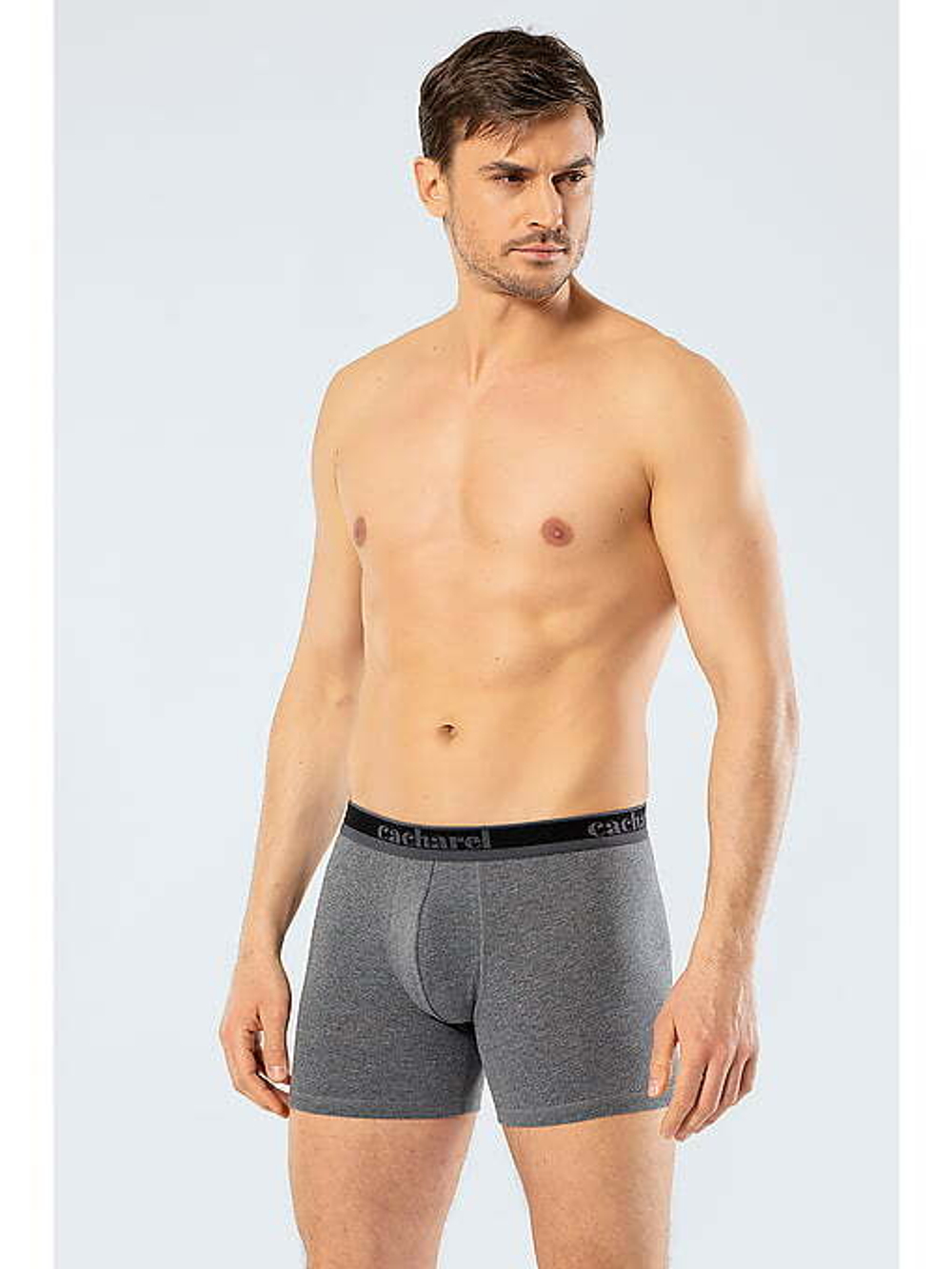 Трусы мужские боксеры. Набор из 3-х штук белый-черный-антрацит