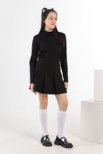 Джемпер для девочки Скул-3 Виотекс ЧЁРНЫЙ