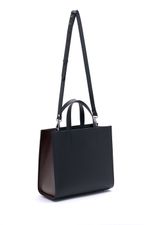 ШОППЕР КВАДРАТНЫЙ ЧЕРНЫЙ|ГРАФИТ|Т.КОРИЧНЕВЫЙ