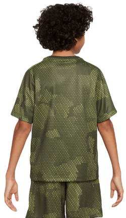 Футболка для мальчика теннисная Nike Kids Dri-Fit Short-Sleeve Top - cargo khaki/white