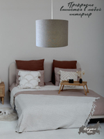 Светильник потолочный подвесной, абажур потолочный, цвет Черный с золотым E27