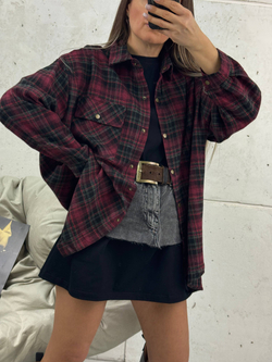 Рубашка женская арт. 11012 цвет "вишнёвый"