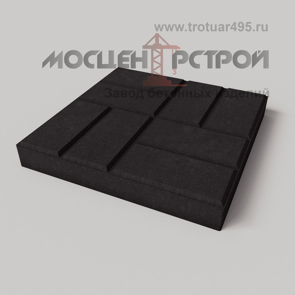 Тротуарная плитка 8 кирпичей 400х400х50