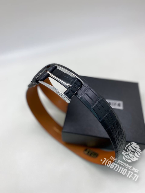 Ремень Zilli из кожи крокодила