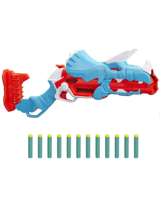 Бластер Нерф Dinosquad Трицерабласт F0803