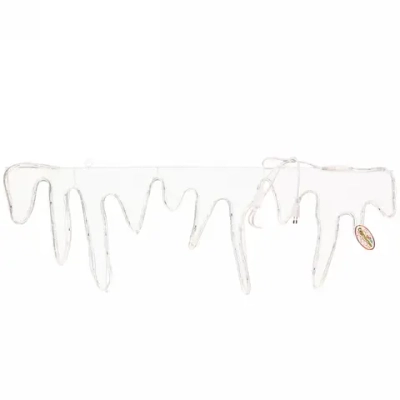 Фигура светодиодная «Сосульки» 98*32 см, дюралайт, Белый