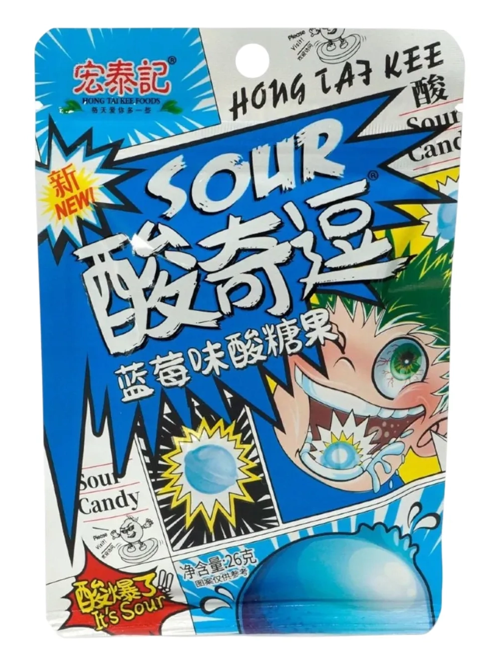 Супер кислая взрывная карамель Ассорти 26 г * 20 шт