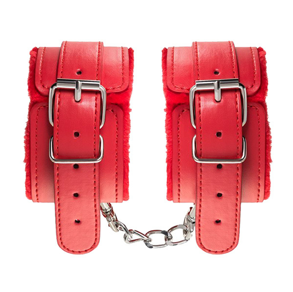 Красные оковы из искусственной кожи ToyFa Anonymo 310155