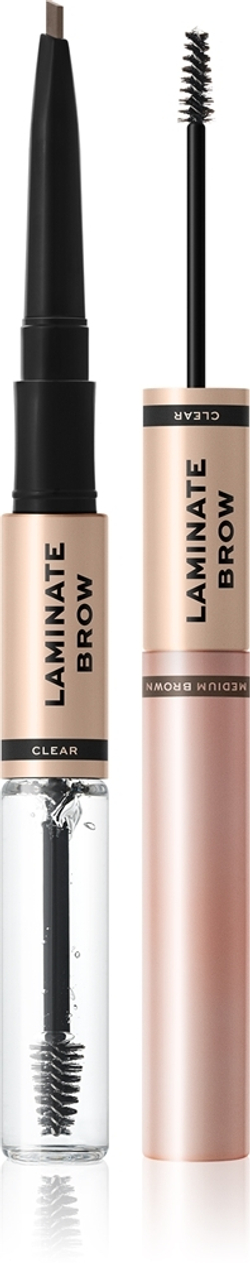 Makeup Revolution Laminate Brow - Карандаш и гель для бровей, 2,1 g