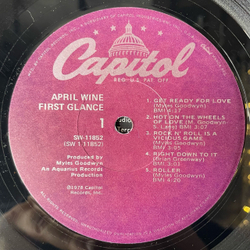 Винтажная виниловая пластинка LP April Wine First Glance (США 1978)