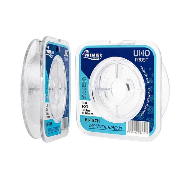 Леска UNO FROST 0,10mm/30m Clear Nylon PREMIER fishing (PR-UF-T-010-30)