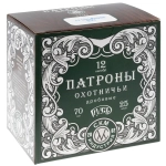 Патрон 12/70 СКМ №0000 32гр "Русь", коробка 25 шт.