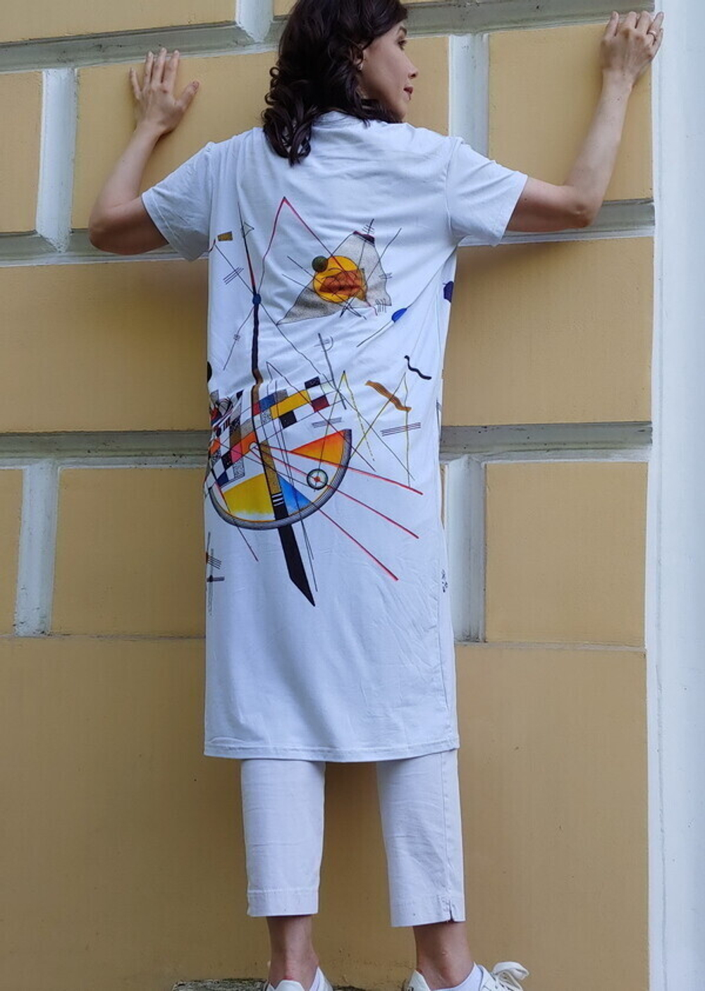 Платье "Деликатное напряжение", по мотивам картины Кандинского "Деликатное напряжение №85"