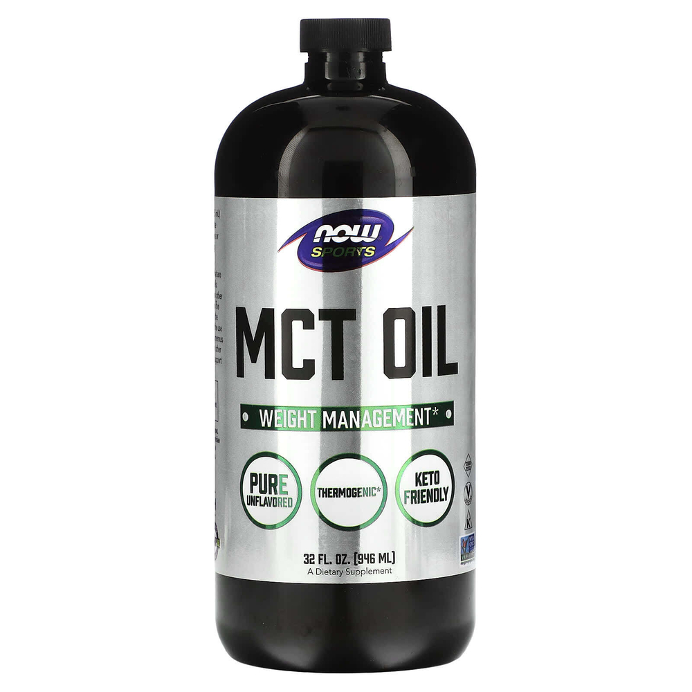 NOW Foods, Sports, масло MCT, с нейтральным вкусом, 14 г, 946 мл (32 жидк. унции)