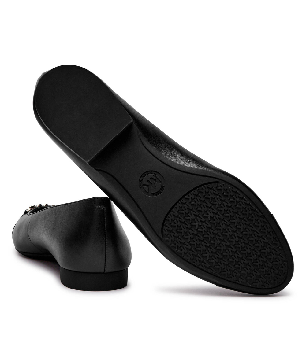 Кожаные балетки REBECCA Michael Kors - черный(40F4RBFP1L)