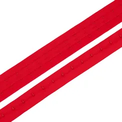 Крючки на ленте двухрядные красные