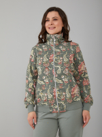 Костюм с брюками КБ-184/фисташка-мифическиецветы