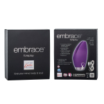 Фиолетовый перезаряжаемый вибромассажер Embrace Foreplay (Цвет: фиолетовый)