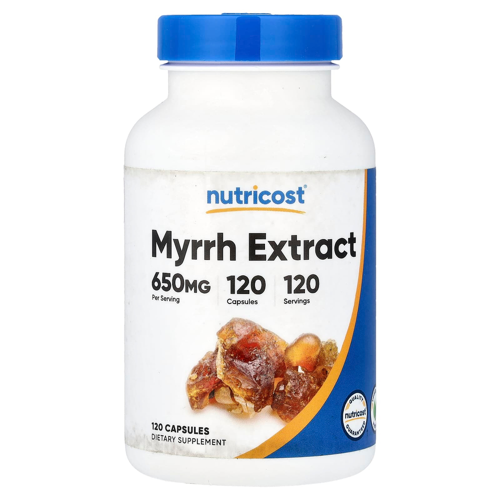 Nutricost, экстракт мирры, 650 мг, 120 капсул