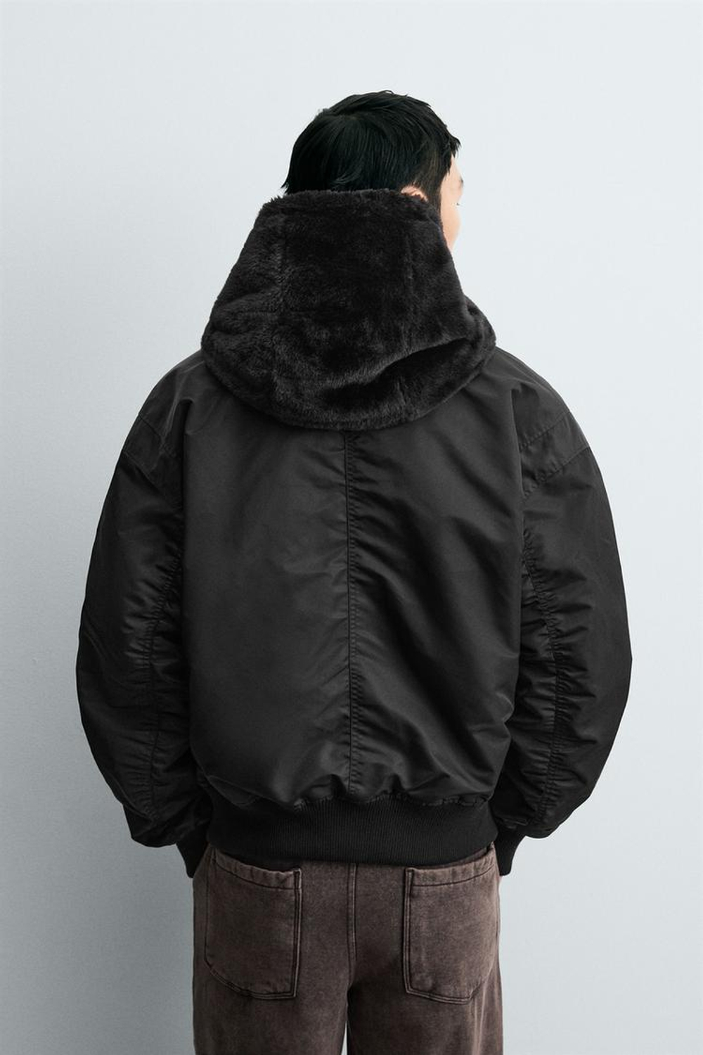 ZARA БОМБЕР REVERSIBLE, ЧЕРНЫЙ