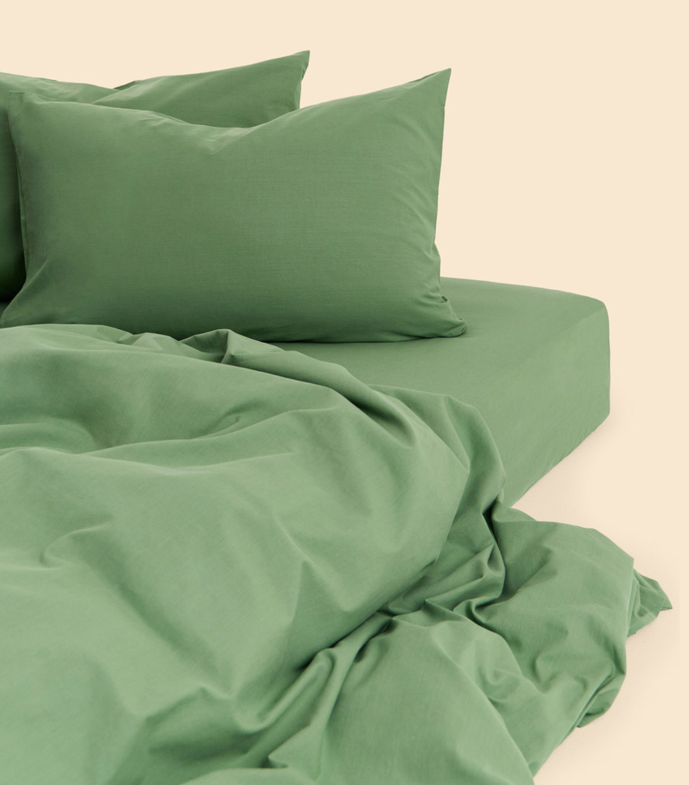 Простыня - Melange Olive - 180x200x30 (на резинке)