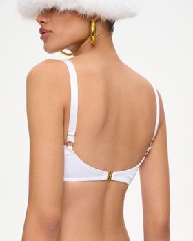 Укороченный топ-бюстье из сатина