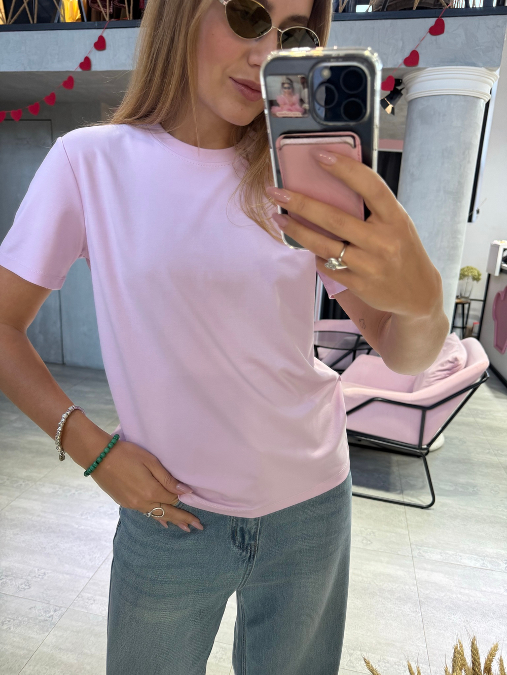 Футболка Simple розовый