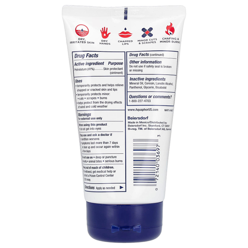 Aquaphor, Детская, лечебная мазь, Advanced Therapy, без отдушек, 141 г (5 унций)