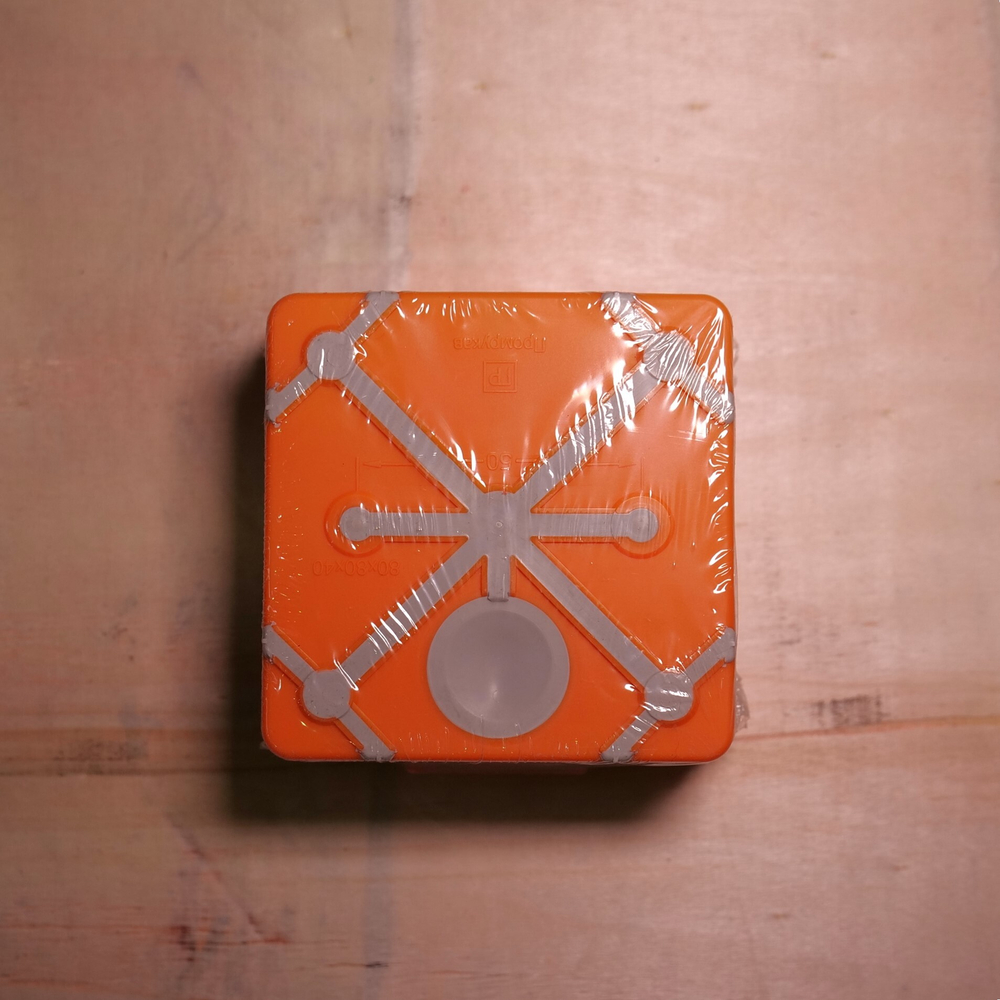 Коробка огнестойкая для о/п 60-0210-FR6.0-4-4-Р Е15-Е60 80х80х40 двухкомпонентная Промрукав