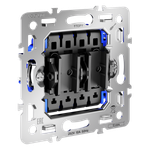 Механизм перекрестного переключателя двухклавишного 10А,  Voltum S70 VLS0205M