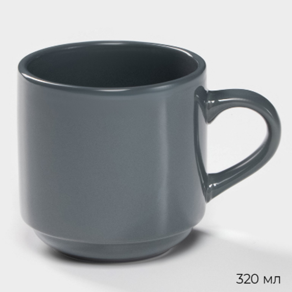 Набор посуды Magistro Night, фарфор, 16 предметов