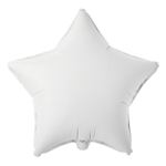 Шар фольгированный Звезда 45 см (Белый)