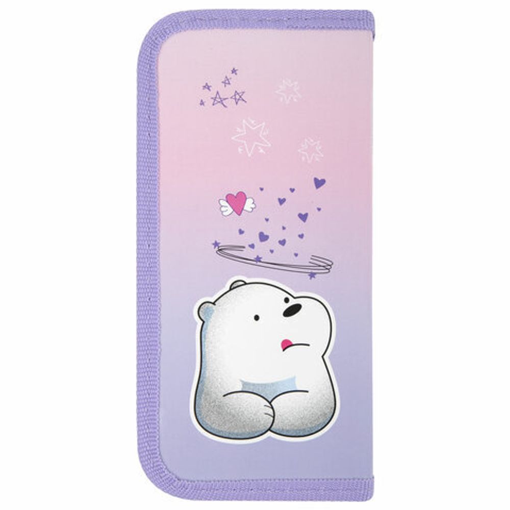 Пенал ПИФАГОР, 1 отделение, ламинированный картон, 19х9 см, "White bear", 271098