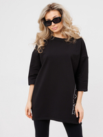 Платье из футера оверсайз