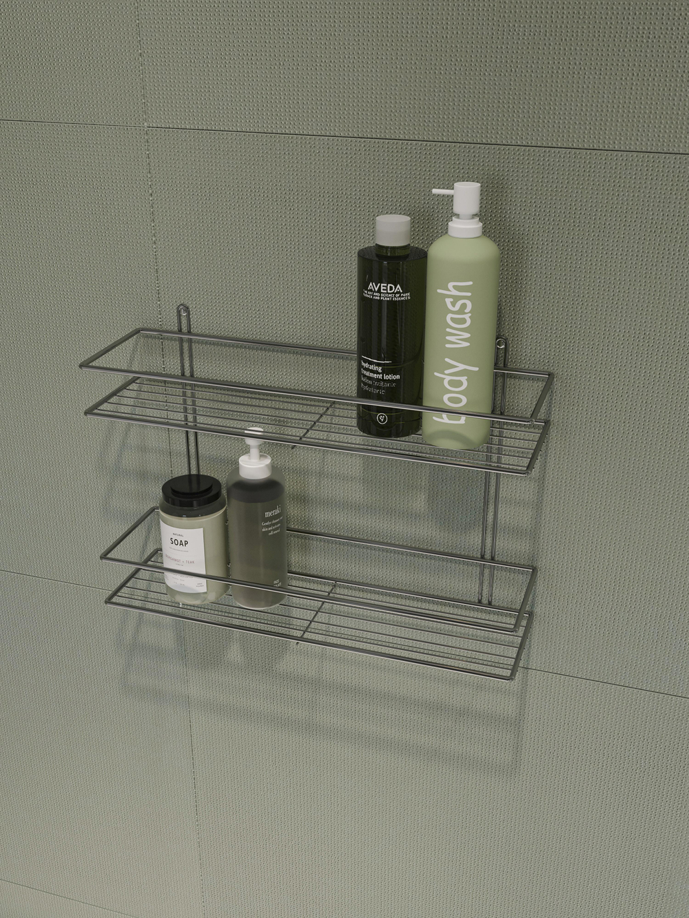 Полка для душа DIWO Смоленск П16101 подвесная, глянцевый хром