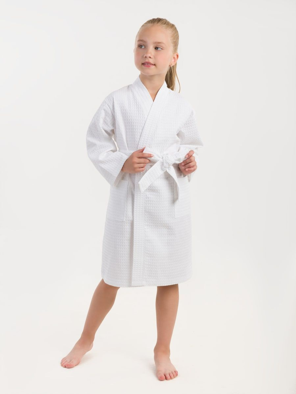 Халат вафельный детский 26 белый