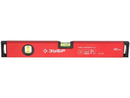 Уровень ЗУБР коробчатый, крашеный, 2 ампулы, фрезерованная базовая поверхность, 80 см