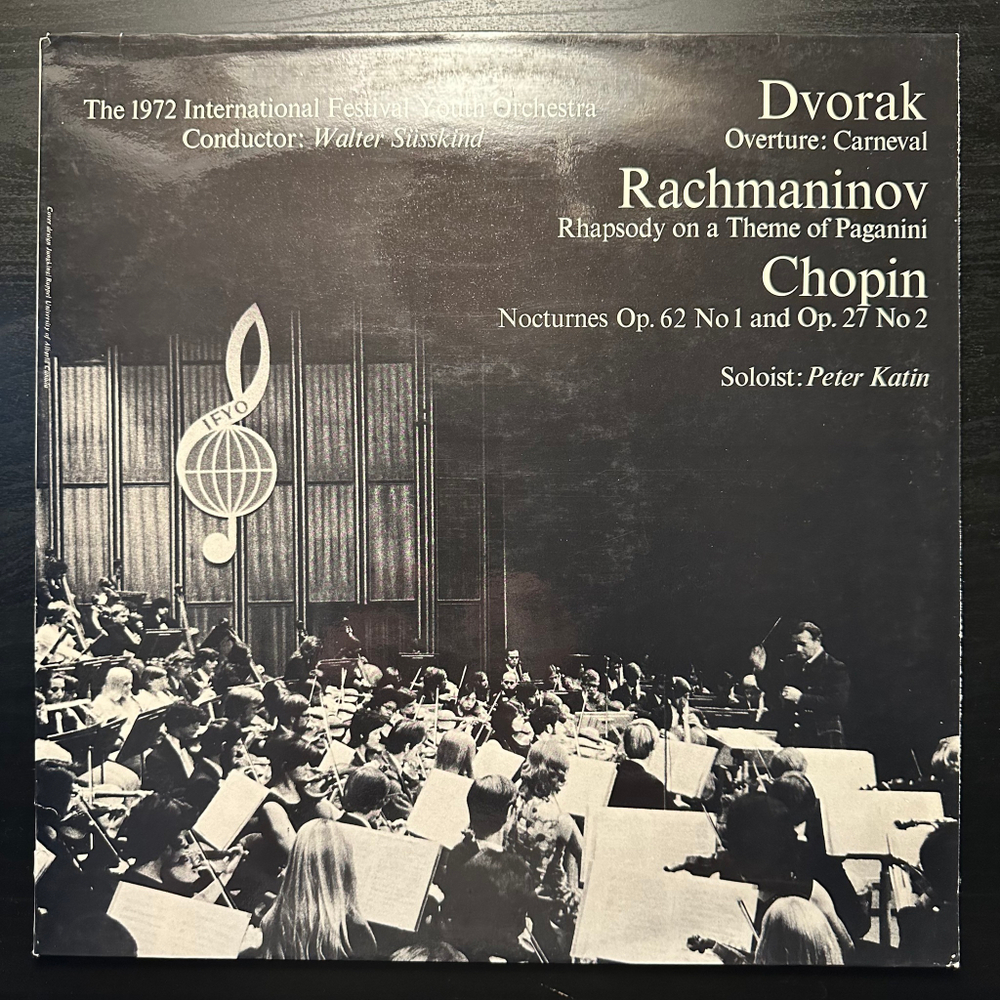 Дворжак, Рахманинов, Шопен - Международный фестиваль молодежных оркестров 1972 г. (Европа 1972г.)
