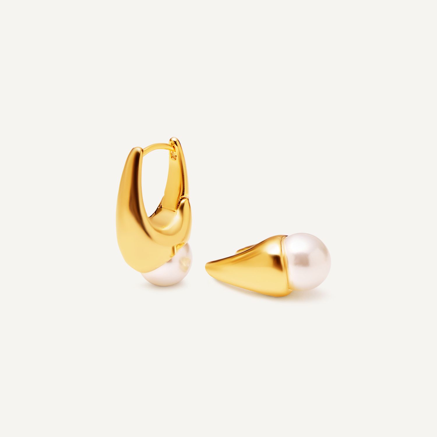 Серьги Pearly Elegance Earrings – Gold