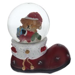 GAEM Фигурка декоративная "Медвежонок/Снеговик" в стекл шаре, L7 W4 H7,5 см, 2в.