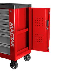 МАСТАК (521-07580R) Тележка инструментальная, 7 выдвижных ящиков, "НОВА", красная