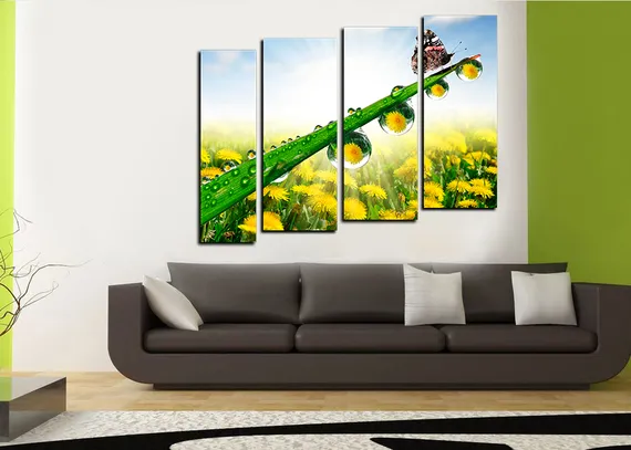 Модульная картина "Утренняя роса"